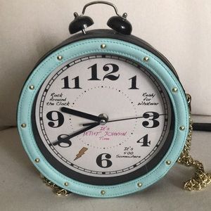 NWOT Betsey Johnson Clock Bag